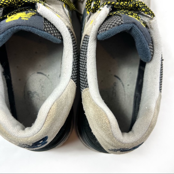 New Balance Mens ML574AT D Classic Running Gray Navy Yellow Sneaker Shoes 8.5 - Picture 8 of 14